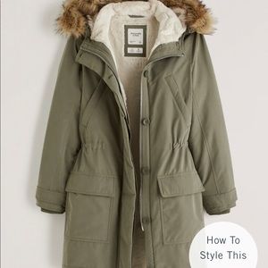 Abercrombie & Fitch - Faux-Fur Lined Military Parka